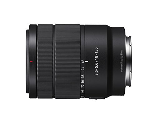 Sony SEL18135 18-135mm F3.5-5.6 OSS APS-C E-mount Zoom Lens, Black