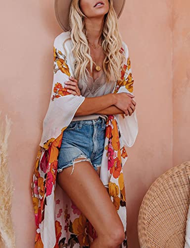 Bsubseach Pom Pom Kimono Cover Up for Bathing Suit Women Half Sleeve Cardigan Summer Bikini Beachwear Black