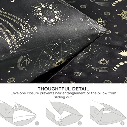 Bedsure Satin Pillow Cases 2 Pack Queen -