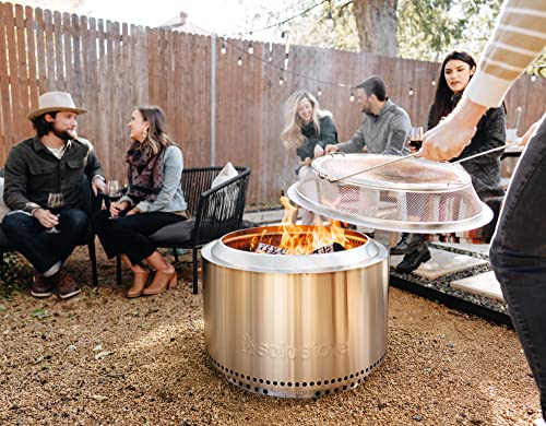 Solo Stove Ranger Shield Stainless Steel Fire Pit Spark Protector Screen Mesh Protective Spark Screen for Backyard and Outdoor Fire Pits Stops Hot Embers