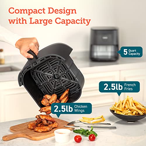 COSORI Air Fryer 5Qt(4.7L), 9-In-1 Less Oil Airfryer Oven, UP to 450℉, Quiet Operation, 30 Exclusive Recipes, Nonstick Basket, Compact, Dishwasher Safe
