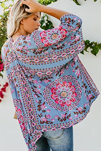 Bsubseach Pom Pom Kimono Cover Up for Bathing Suit Women Half Sleeve Cardigan Summer Bikini Beachwear Black