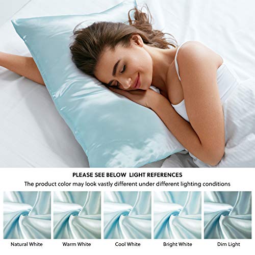 Bedsure Satin Pillow Cases 2 Pack Queen -