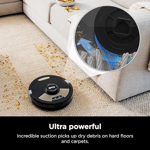 Shark AI Ultra 2-in-1 Robot Vacuum & Mop with Sonic Mopping, Matrix Clean, Home Mapping, HEPA Bagless Self Empty Base and 2 Microfiber Mopping Pads