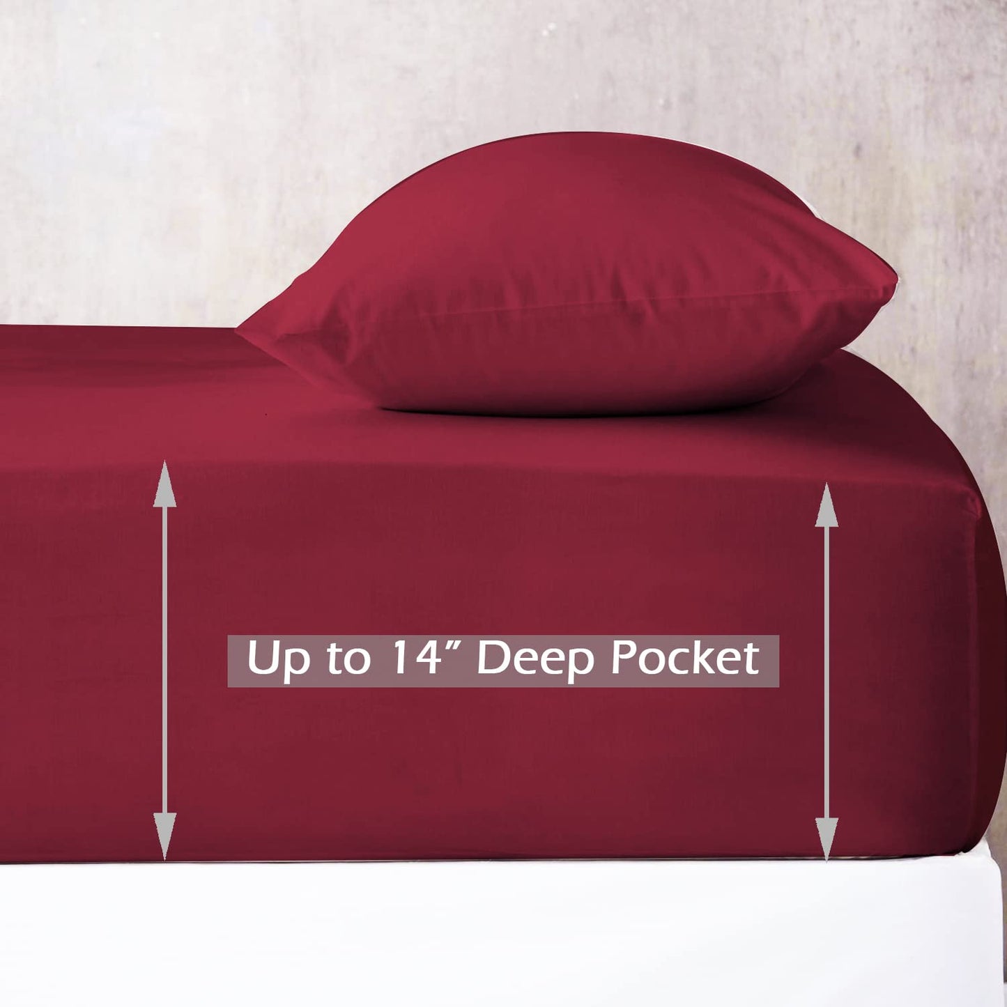 COMFII HOME Luxury 4-Piece Bedsheet Set