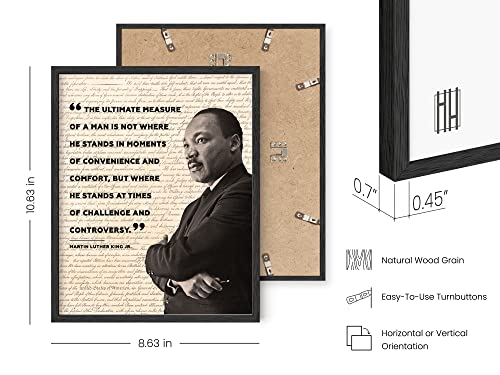 African American Art Black History Posters for Classroom - by Haus and Hues | Black History Month Decorations & African American Posters for Classroom | Black History Quotes Framed Black - 8x10