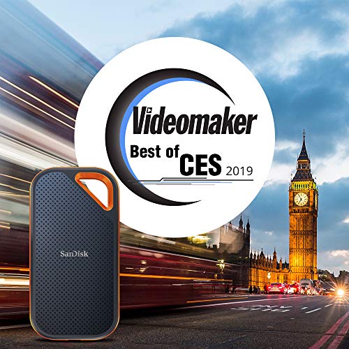 SanDisk 2TB Extreme PRO Portable SSD - Up to 2000MB/s - USB-C, USB 3.2 Gen 2x2 - External Solid State Drive - SDSSDE81-2T00-G25