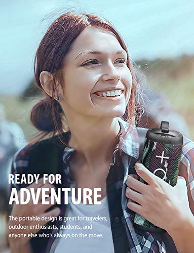 Tribit StormBox Bluetooth Speaker - 24W Portable Speaker, 360° Full Surround Sound, Enhanced Bass, Wireless Dual Pairing, IPX7 Waterproof, 20-Hour Playtime, 66ft Bluetooth Range Outdoor Speaker