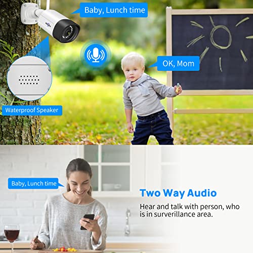 【5X Optical Zoom,2K】 Hiseeu Pan/Tilt/Zoom Security Camera,3 Megapixels Outdoor Wireless Surveillance Camera,Floodlights Full Color Night Vision,Two Way Audio,IP66 Waterproof, Motion Detection…