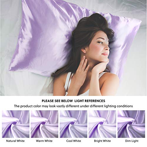 Bedsure Satin Pillow Cases 2 Pack Queen -