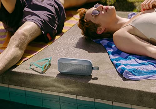 Bose SoundLink Flex Bluetooth Speaker, Portable Speaker with Microphone, Wireless Waterproof Speaker for Travel, Outdoor and Pool Use, Black