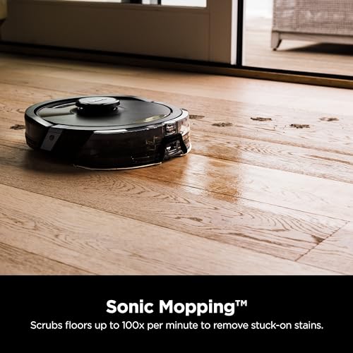 Shark AI Ultra 2-in-1 Robot Vacuum & Mop with Sonic Mopping, Matrix Clean, Home Mapping, HEPA Bagless Self Empty Base and 2 Microfiber Mopping Pads