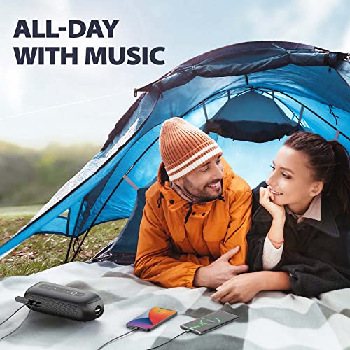 Tribit Outdoor Portable Bluetooth Speaker: 30W Loud Bass IPX7 Waterproof Wireless Speakers with Titanium Drivers LED Light Built-in Powerbank 20Hs Playtime Handle Strap for Camping Travel, XSound Mega