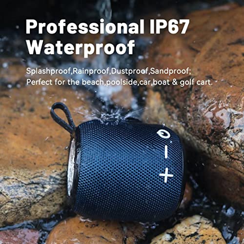 Sanag Portable Bluetooth Speaker, Bluetooth 5.0 Dual Pairing Loud Wireless Mini Speaker, 360 HD Surround Sound & Rich Stereo Bass,24H Playtime, IPX67 Waterproof for Travel, Outdoors, Home and Party