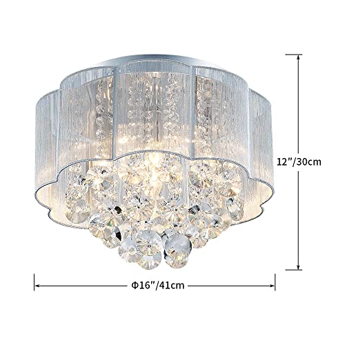 AGV LIGHTING 20102 Crystal Ceiling Light Fixture