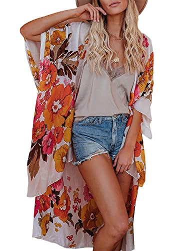 Bsubseach Pom Pom Kimono Cover Up for Bathing Suit Women Half Sleeve Cardigan Summer Bikini Beachwear Black