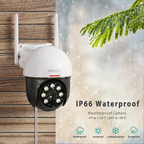 2K Security Camera Outdoor with Motion Tracking & Detection