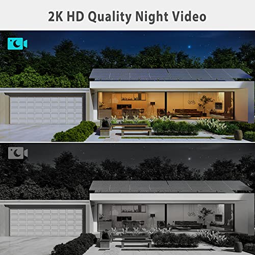 2K Security Camera Outdoor with Motion Tracking & Detection