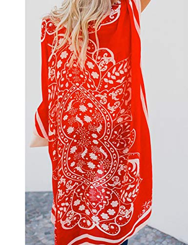 Bsubseach Pom Pom Kimono Cover Up for Bathing Suit Women Half Sleeve Cardigan Summer Bikini Beachwear Black