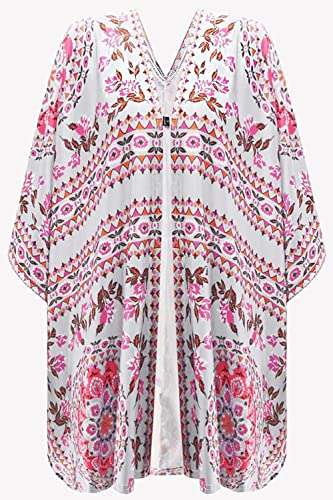 Bsubseach Pom Pom Kimono Cover Up for Bathing Suit Women Half Sleeve Cardigan Summer Bikini Beachwear Black