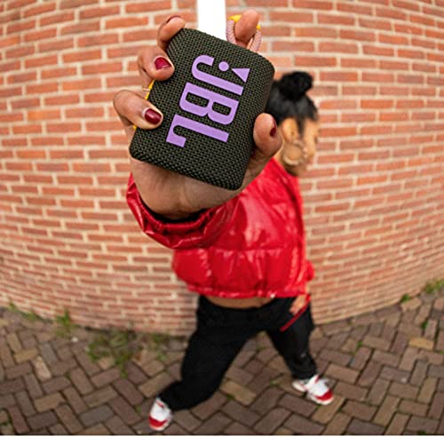 JBL Go 3: Portable Speaker with Bluetooth, Built-in Battery, Waterproof and Dustproof Feature Black