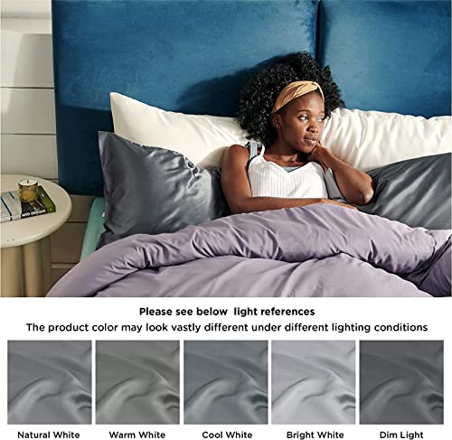 Bedsure Satin Pillow Cases 2 Pack Queen -