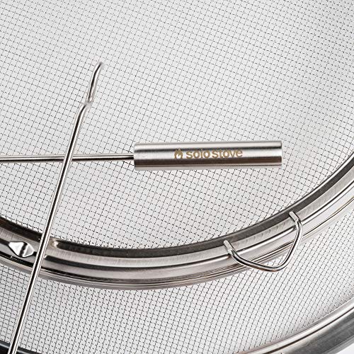 Solo Stove Ranger Shield Stainless Steel Fire Pit Spark Protector Screen Mesh Protective Spark Screen for Backyard and Outdoor Fire Pits Stops Hot Embers