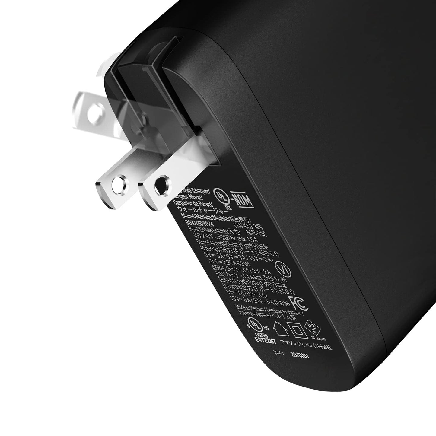 Amazon Basics 30W One-Port GaN USB-C Wall Charger with Power Delivery PD for Tablets & Phones