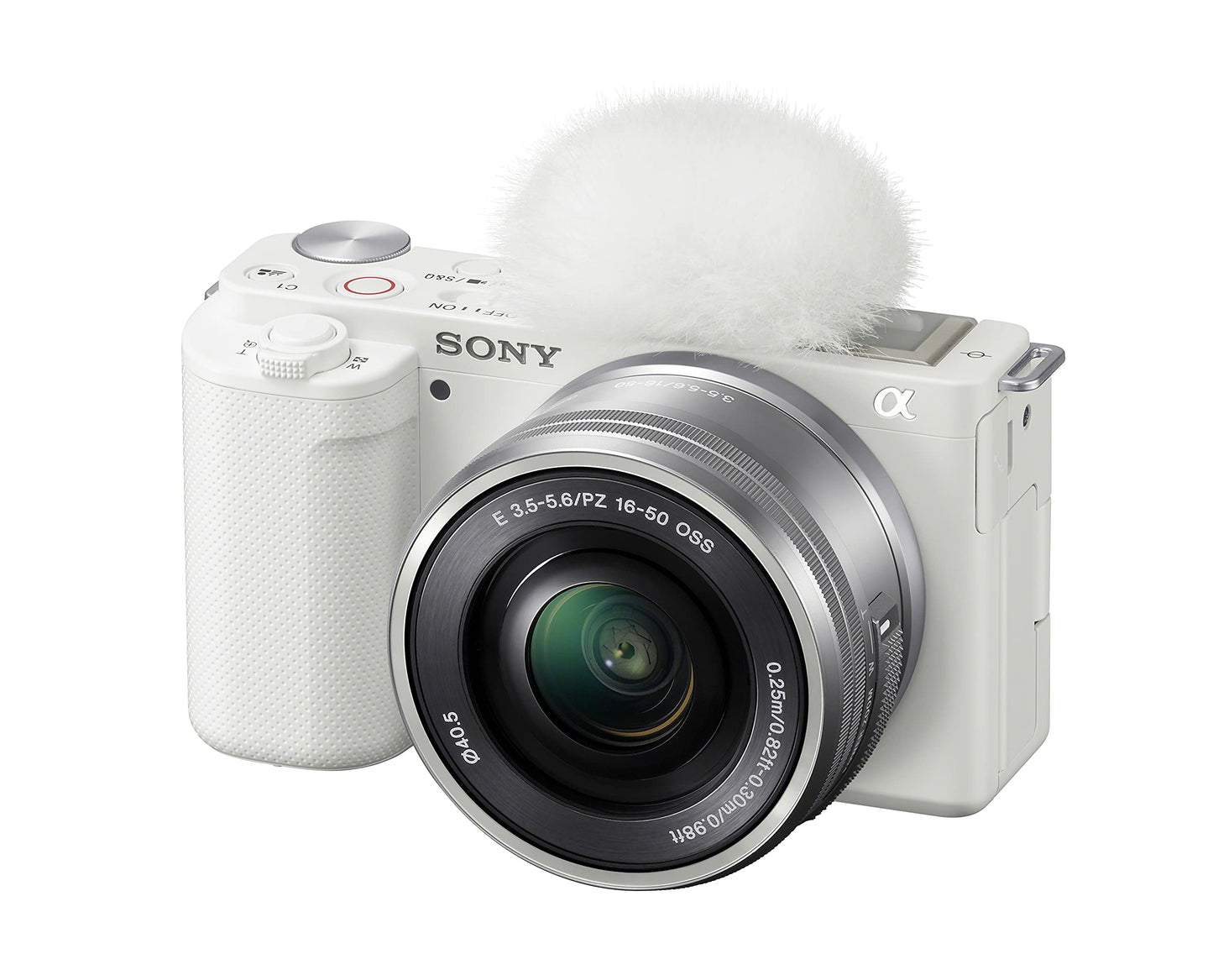 Sony Alpha ZV-E10 - APS-C Interchangeable Lens Mirrorless Vlog Camera Kit - White
