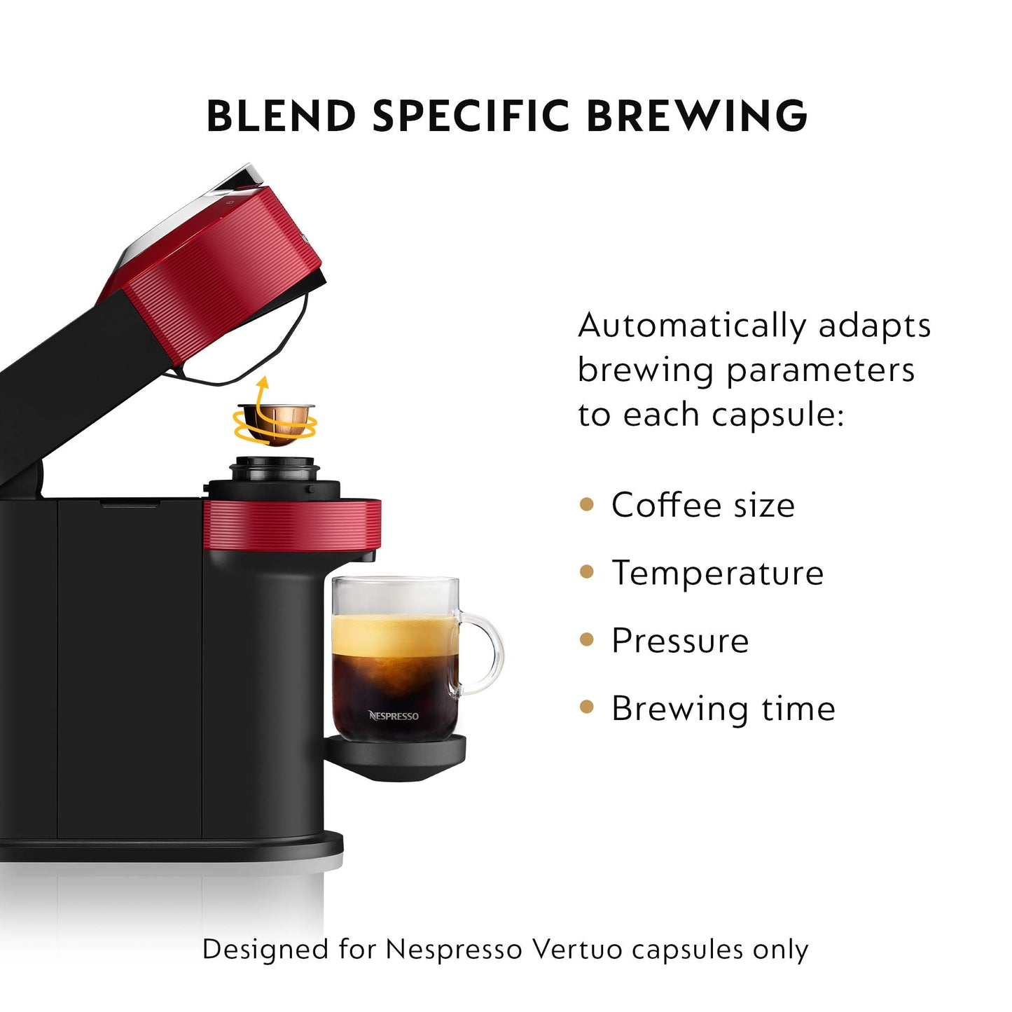 Nespresso® Vertuo Next Coffee and Espresso Machine by Breville, Light Grey