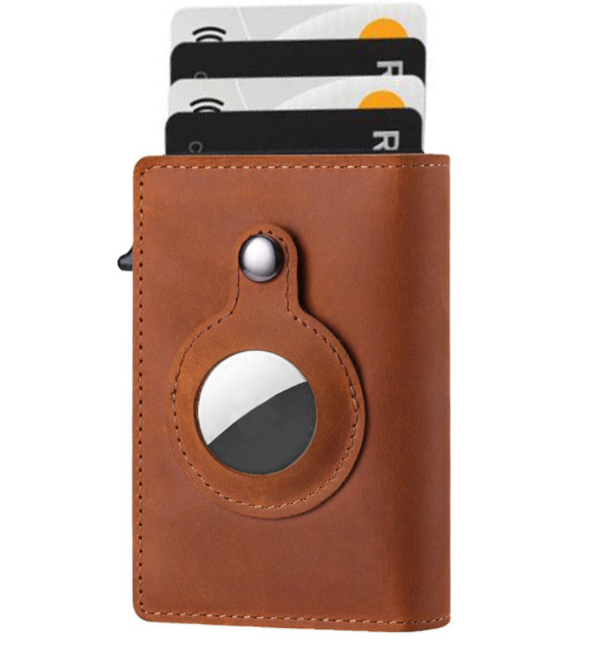 AirTag Wallet Anti Theft Bullet Card Bag