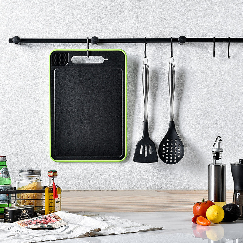 Double-side Cutting Board With Defrosting Function Chopping Board Kitchen Grinding Cutting Board With Knife SharpenerWith Defrosting Function Chopping Board Kitchen Grinding Cutting Board With Knife Sharpener