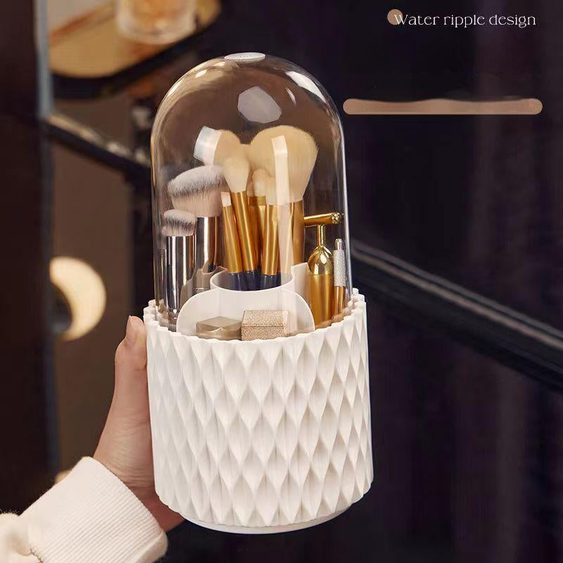 360 Rotating Large Capacity Transparent Makeup Brush