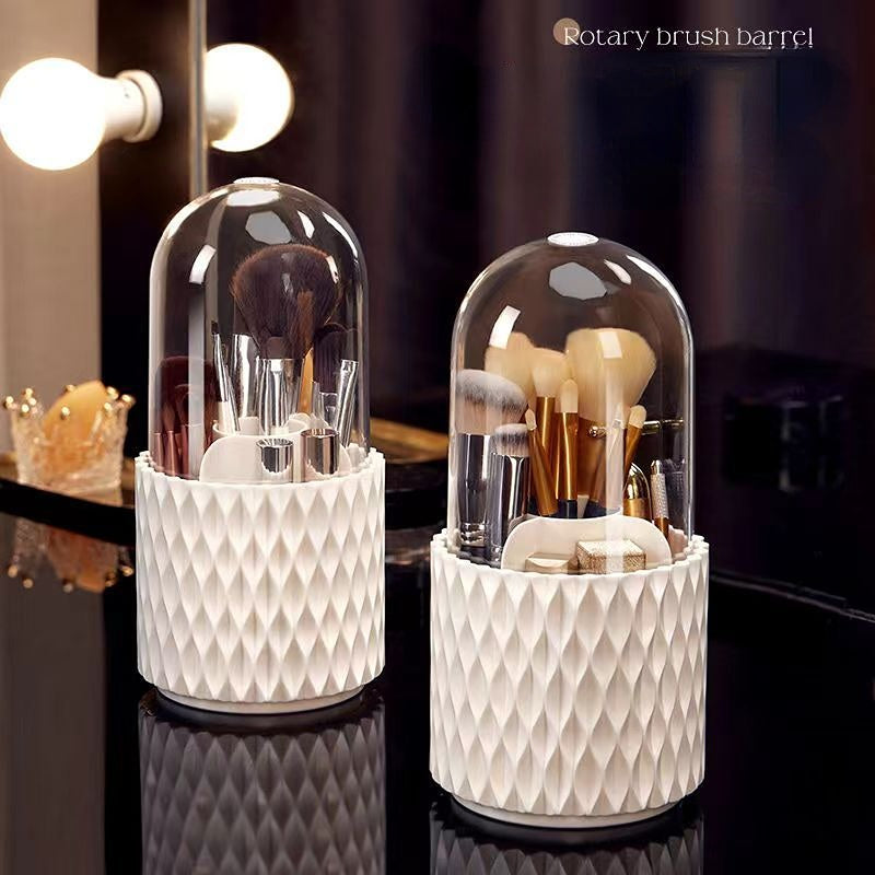 360 Rotating Large Capacity Transparent Makeup Brush